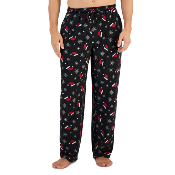Club Room Men Fleece Pajama Pants Black Size M - Picture 1 of 1